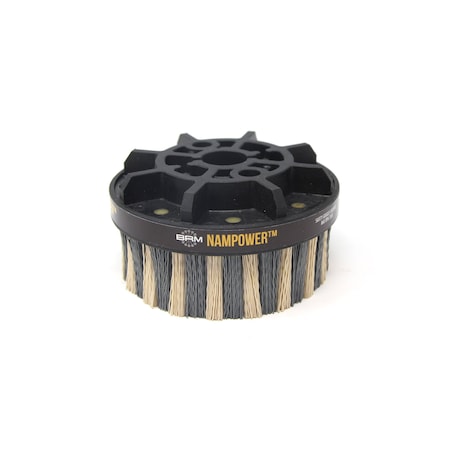 NAMPOWER ADD12538320 Abrasive Disc Brush, Dot Style, 125mm Diameter, 38mm Trim, 320 Grit MPN:ADD12538320