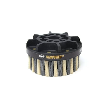 NAMPOWER ADD1253880 Abrasive Disc Brush, Dot Style, 125mm Diameter, 38mm Trim, 80 Grit MPN:ADD1253880