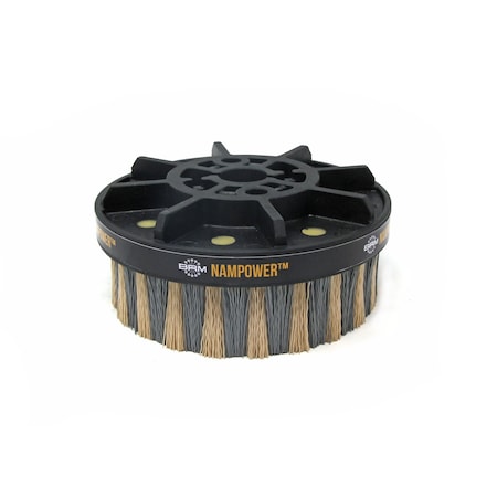 NAMPOWER ADD15038320 Abrasive Disc Brush, Dot Style, 150mm Diameter, 38mm Trim, 320 Grit MPN:ADD15038320