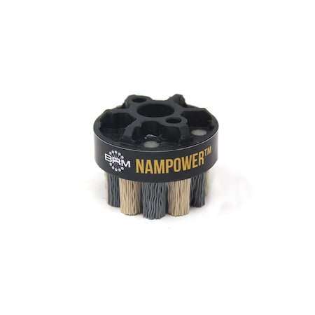 NAMPOWER ADD5018320 Abrasive Disc Brush, Dot Style, 50mm Diameter, 18mm Trim, 320 Grit MPN:ADD5018320