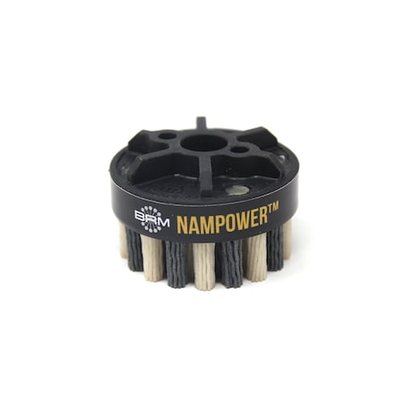 NAMPOWER ADD6018180 Abrasive Disc Brush, Dot Style, 60mm Diameter, 18mm Trim, 180 Grit MPN:ADD6018180