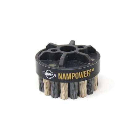 NAMPOWER ADD6018320 Abrasive Disc Brush, Dot Style, 60mm Diameter, 18mm Trim, 320 Grit MPN:ADD6018320