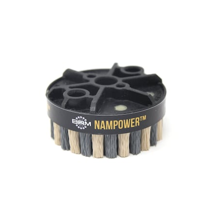 NAMPOWER ADD8018320 Abrasive Disc Brush, Dot Style, 80mm Diameter, 18mm Trim, 320 Grit MPN:ADD8018320