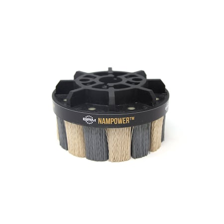NAMPOWER ADT12538320 Abrasive Disc Brush, Turbine Style, 125mm Diameter, 38mm Trim, 320 Grit MPN:ADT12538320
