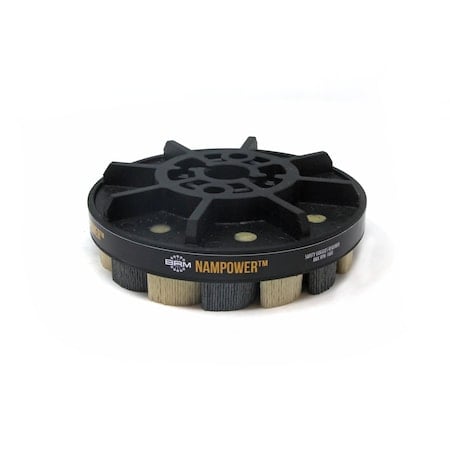NAMPOWER ADT15018180 Abrasive Disc Brush, Turbine Style, 150mm Diameter, 18mm Trim, 180 Grit MPN:ADT15018180