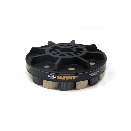 NAMPOWER ADT1501880 Abrasive Disc Brush, Turbine Style, 150mm Diameter, 18mm Trim, 80 Grit MPN:ADT1501880
