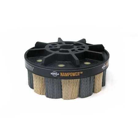NAMPOWER ADT15038320 Abrasive Disc Brush, Turbine Style, 150mm Diameter, 38mm Trim, 320 Grit MPN:ADT15038320