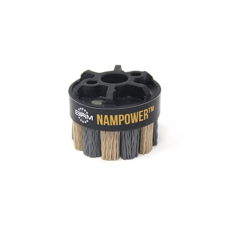 NAMPOWER ADT5018320 Abrasive Disc Brush, Turbine Style, 50mm Diameter, 18mm Trim, 320 Grit MPN:ADT5018320