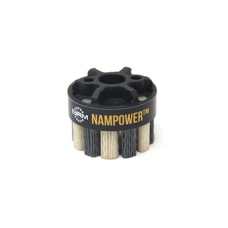 NAMPOWER ADT501880 Abrasive Disc Brush, Turbine Style, 50mm Diameter, 18mm Trim, 80 Grit MPN:ADT501880