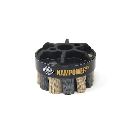 NAMPOWER ADT6018320 Abrasive Disc Brush, Turbine Style, 60mm Diameter, 18mm Trim, 320 Grit MPN:ADT6018320