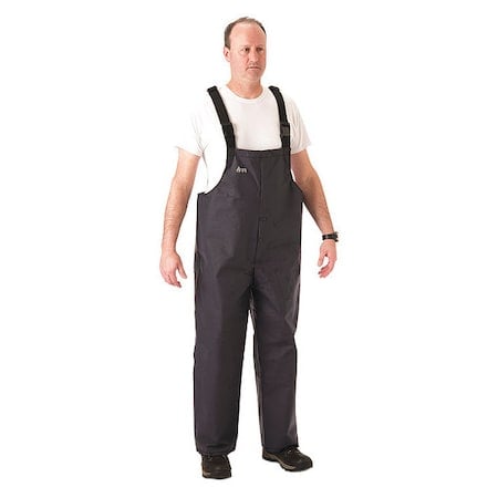 Reflective Rain Bib Overall, Kevlar®, Nomex®, 29 in Inseam, 36 in to 38 in Waist, Navy, M MPN:1801TN120