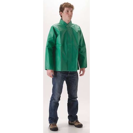Chemical Splash Jacket, L, PVC/Polyester MPN:52JGL