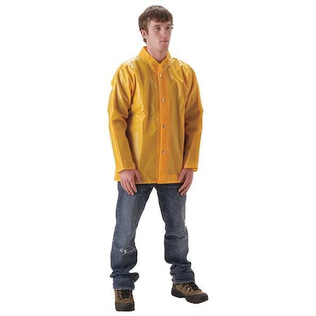Rain Jacket, 3XL, Polyurethane/Nylon MPN:60JSY3