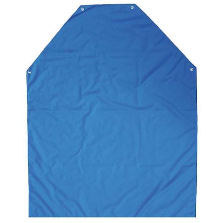 Bib Apron, Nylon, Polyurethane, Blue, 45 in, Universal MPN:A601EB