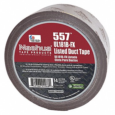 Duct Tape Silver 2 13/16inx60yd 14 mil MPN:557