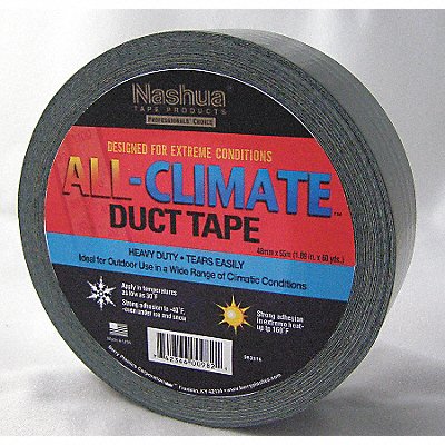 Duct Tape Black 1 7/8 in x 60 yd 9 mil MPN:ALL-CLIMATE