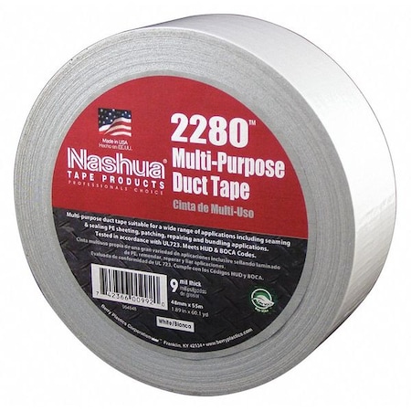 Nashua 2280 9MIL White GEN.PURPOSE Duct Tape MPN:1087202