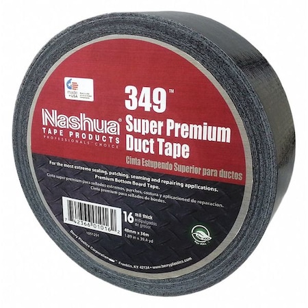 349 16 Mil Super Prem Duct Tape 48MMX36M Blk MPN:1087355