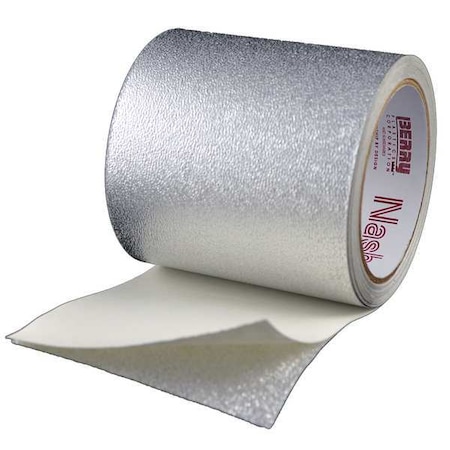Foil Tape, Aluminum, Silver, 15 yd L, 4 in W MPN:314