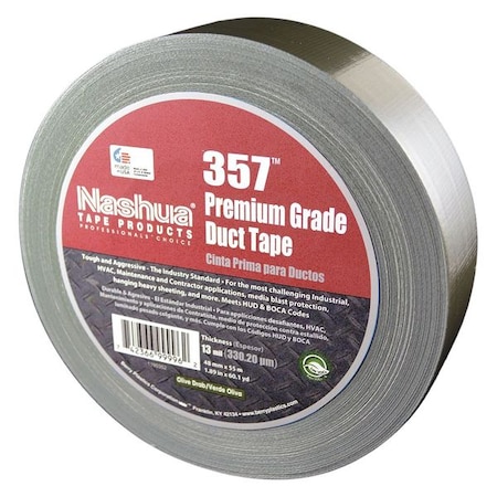 Olive Drab Duct Tape, 48mm x 55m, 13 mil MPN:357