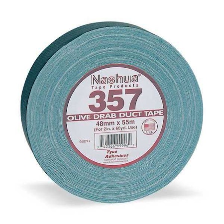 Duct Tape, Olive, 60 yd L, 2-3/4 in W MPN:357