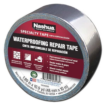 Foil Tape, Aluminum, 10-7/8 yd L, 1-7/8 in W MPN:361-11