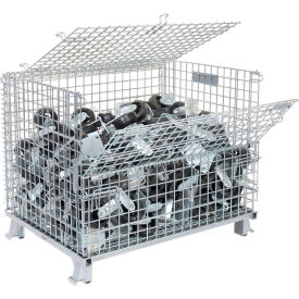 Nashville Folding Wire Mesh Container w/ Lid 40