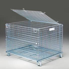 Nashville Folding Wire Mesh Container w/ Lid 48