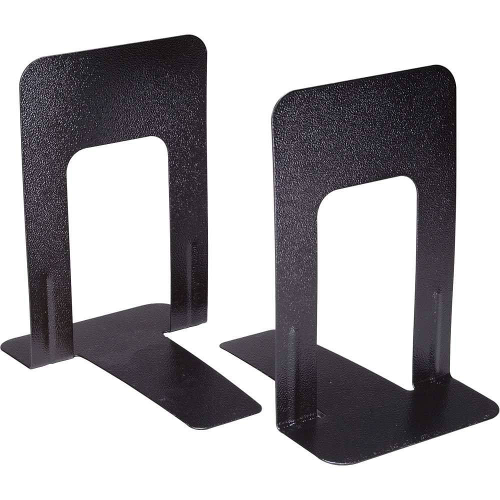 AbilityOne Heavy-Duty Steel Bookends - 9inx5.9inx 8in Depth - Heavy Duty, Non-skid Base, Scratch Resistant, No - 4844579 MPN:4844579