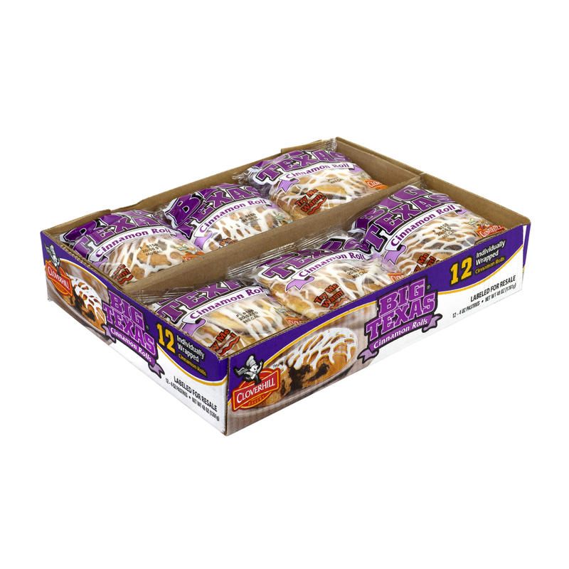 National Brand Cloverhill Big Texas Cinnamon Roll, 4 Oz, Pack Of 12 MPN:790027