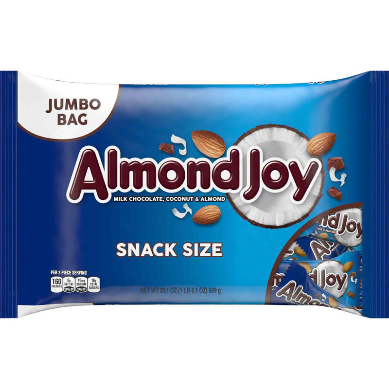 Almond Joy Snack Size Candy Bars, 20.1 Oz, Pack Of 2 Bags MPN:04261
