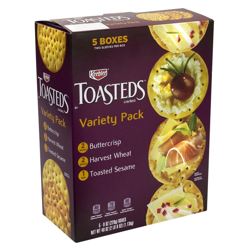 Keebler Toasteds Party Pack Cracker Assortment, 40 Oz MPN:022487