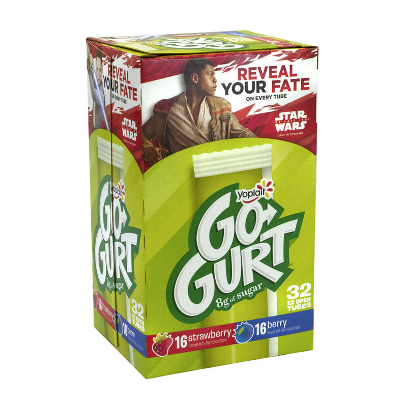 Yoplait Go-Gurt Low-Fat Yogurt, 2 Oz, Strawberry/Berry, Pack Of 32 MPN:369067