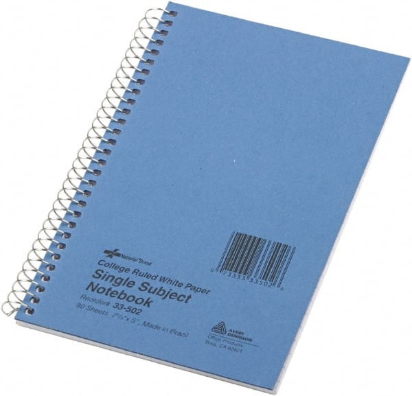 Xtreme White Notebook: 80 Sheets, College Ruled, White Paper, Spiral Binding MPN:RED33502
