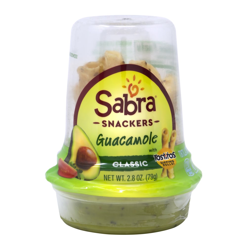 Sabra Snackers Grab And Go Guacamole with Tostitos Tortilla Chips, 2.8 Oz Cup, Pack Of 6 Cups MPN:301682