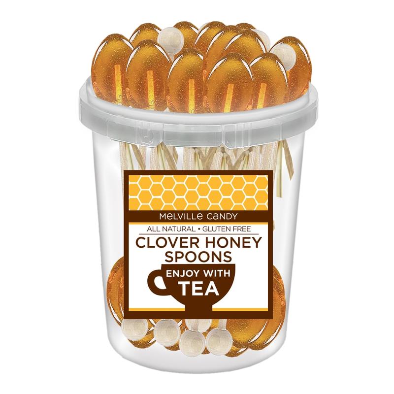 Melville Candy Naturally Flavored Honey Spoons, Clover Honey, Pack Of 30 MPN:10782