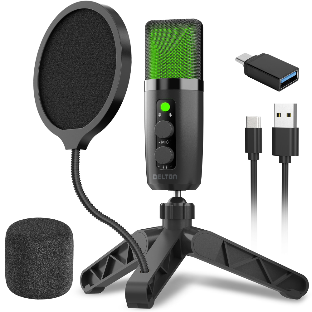 Delton U3000 USB Condenser Computer Microphone MPN:DRU3000