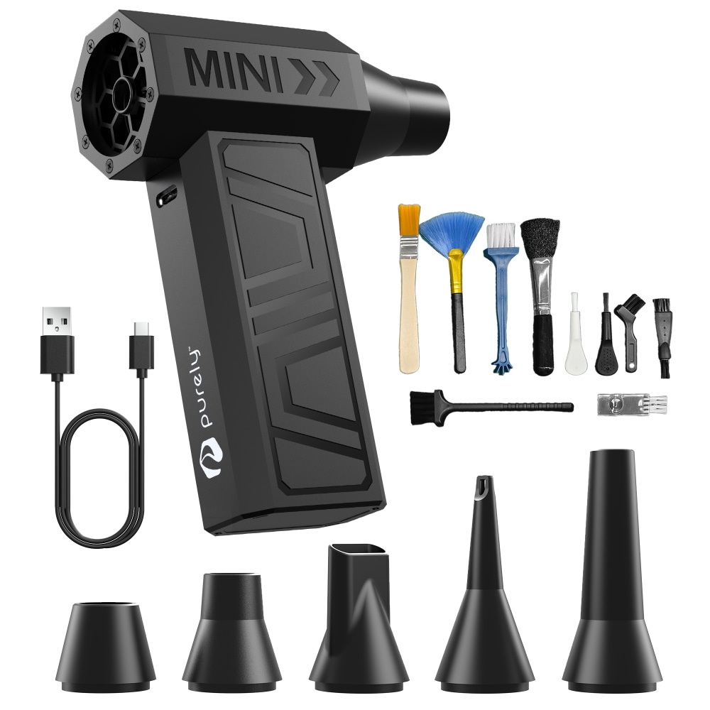 Purely D40 Portable Wireless Air Duster, Black, Total Qty 1 MPN:PKBAD40