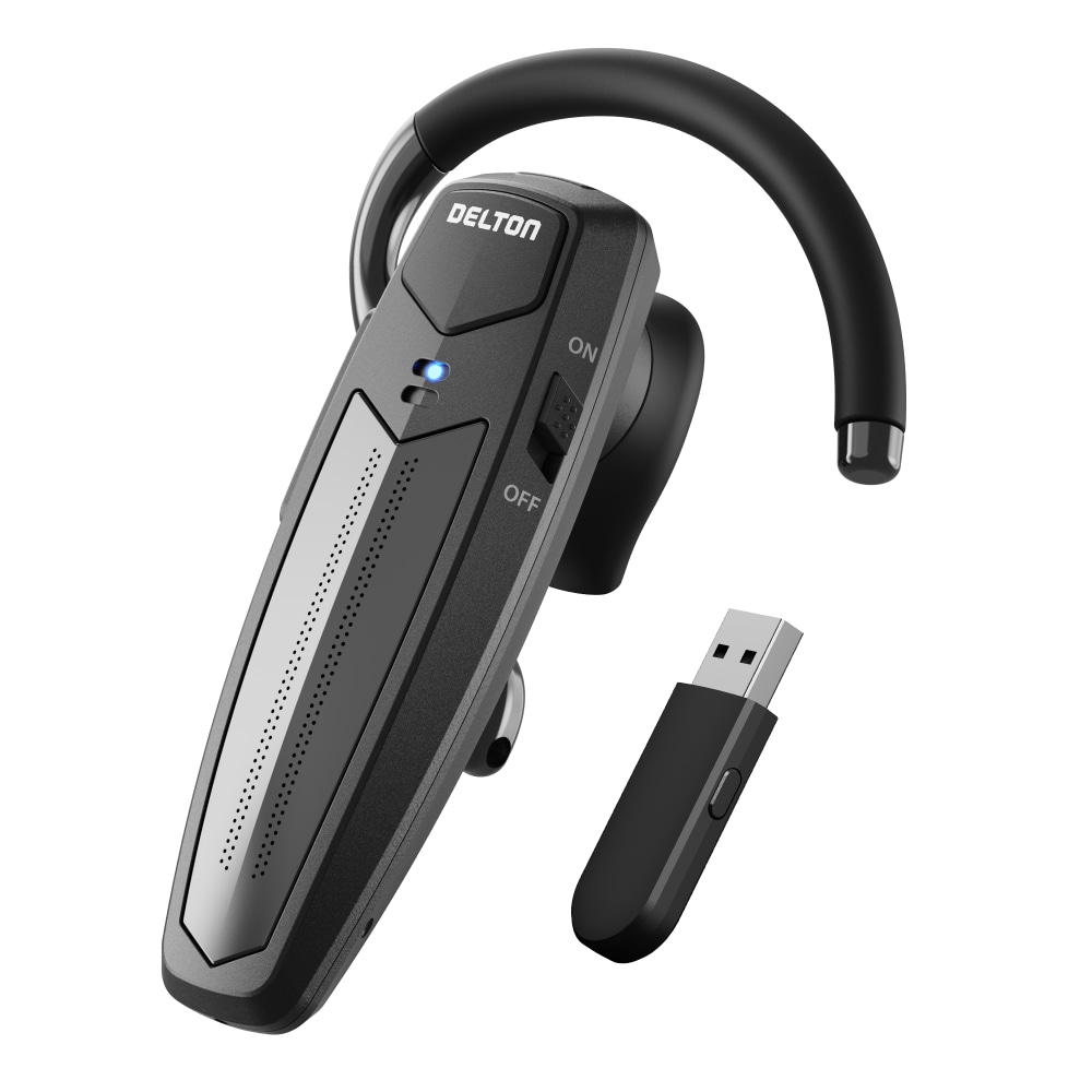 Delton 87X Wireless Bluetooth Headset, With USB Dongle, Black, Total Qty 1 MPN:DBH87X