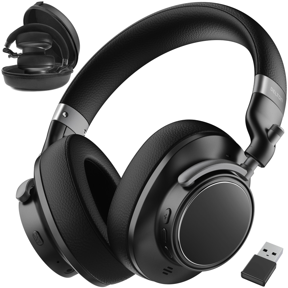 Delton M201 Wireless Computer Headset, Auto Pair USB Dongle, Black, Total Qty 1 MPN:DBHM201D