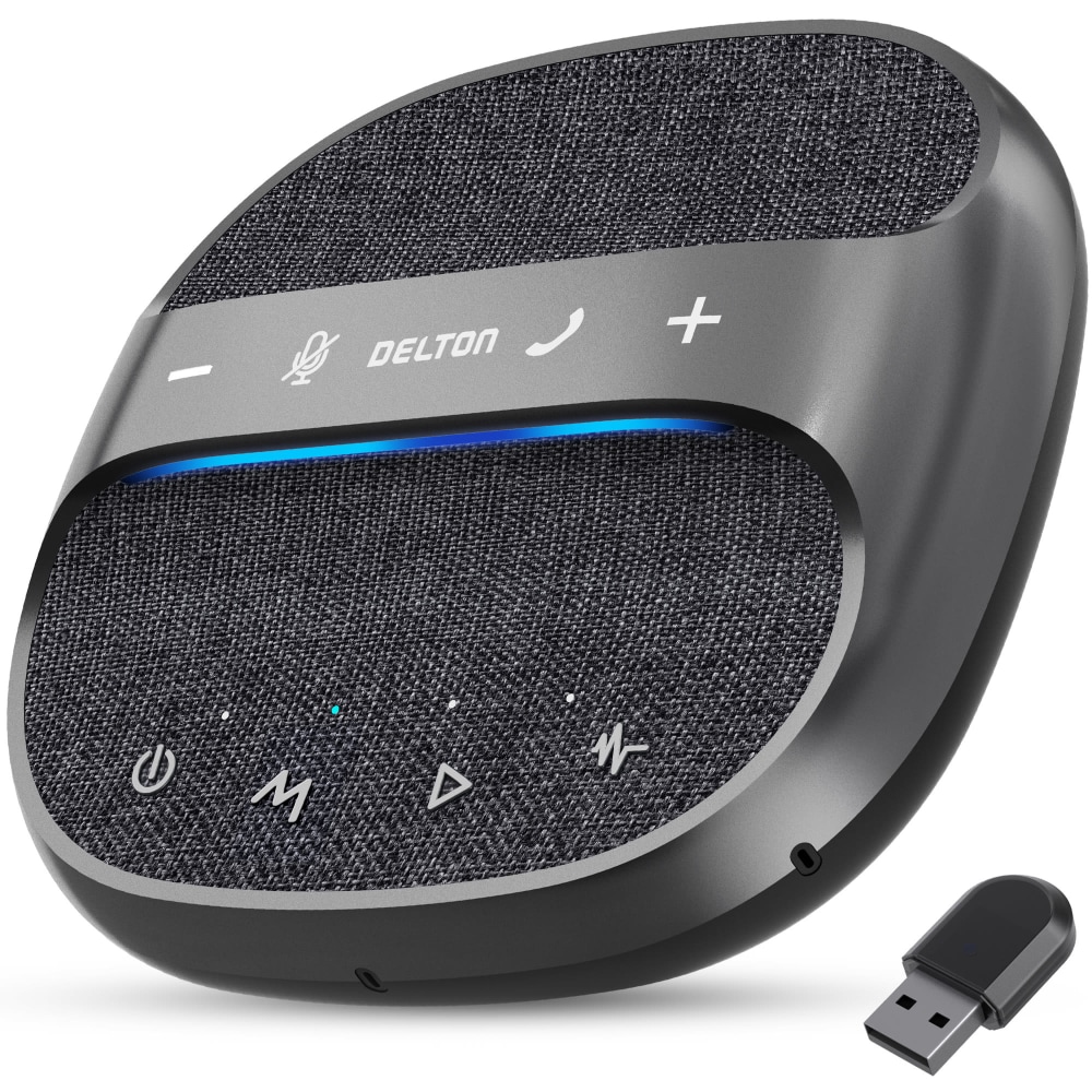 Delton C4700 360 deg. Voice Pickup Wired And Wireless Speakerphone, Black MPN:DSC4700-WR