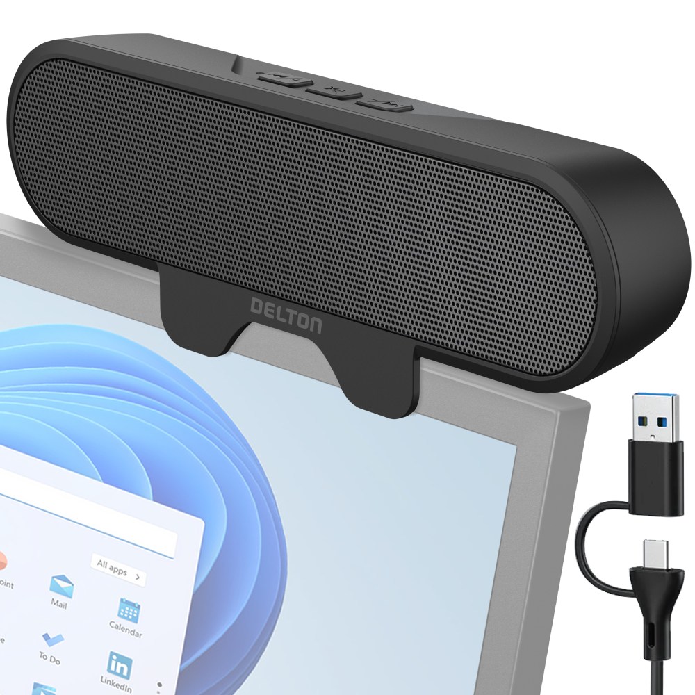 Delton P150 Clip-On 10-Watt USB-A Computer Speaker MPN:DSP150C-U