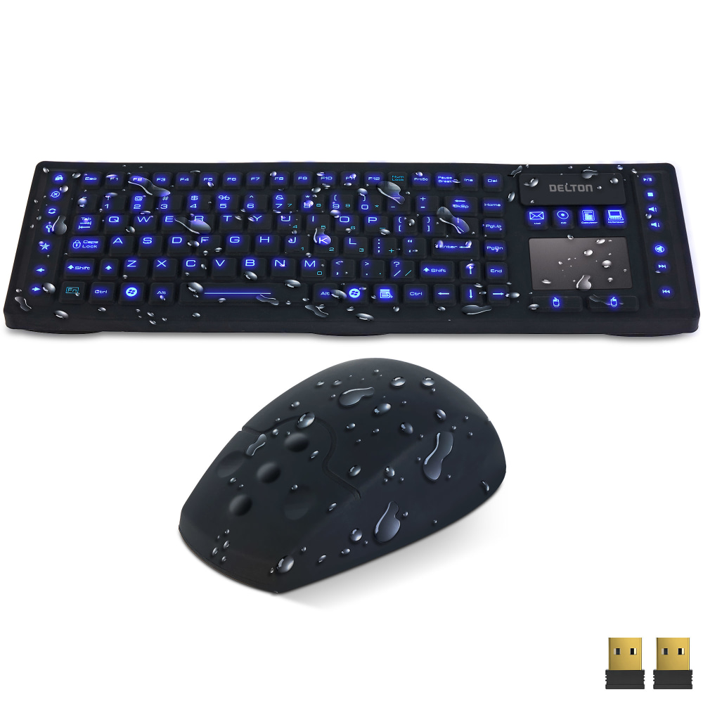 Delton M90/M44 Wireless Keyboard And Optical Mouse Combo, Black MPN:DKMKITWM91-WB