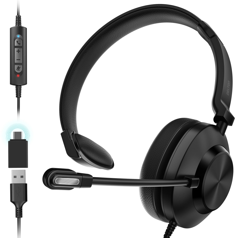 Delton 30Y Wired Computer Headset, Black MPN:DWH30Y