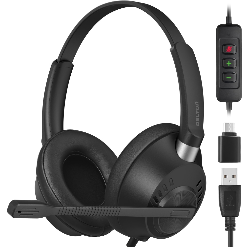 Delton 42Y Noise-Canceling Stereo Over-Ear Headset, Black MPN:DWH42YAC