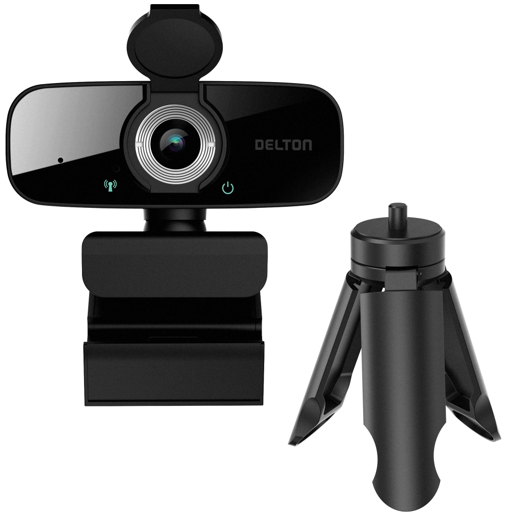 Delton C24 1080p HD Webcam, Black, Total Qty 1 MPN:DCAM24BK