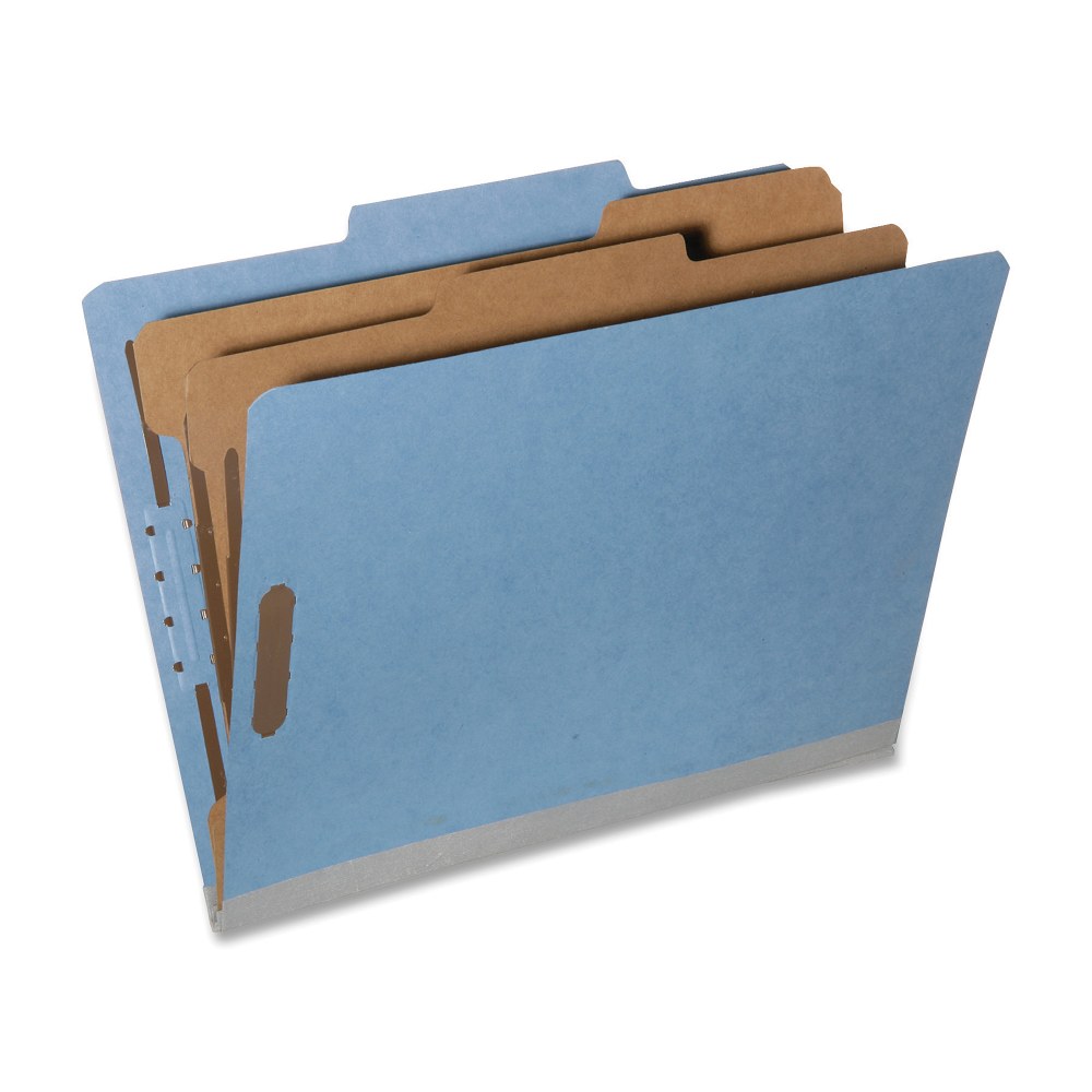 SKILCRAFT Tyvek Reinforced Classification Folders, Letter Size, Blue, Box Of 10 (AbilityOne 7530-01-418-1314) MPN:7530-01-418-1314