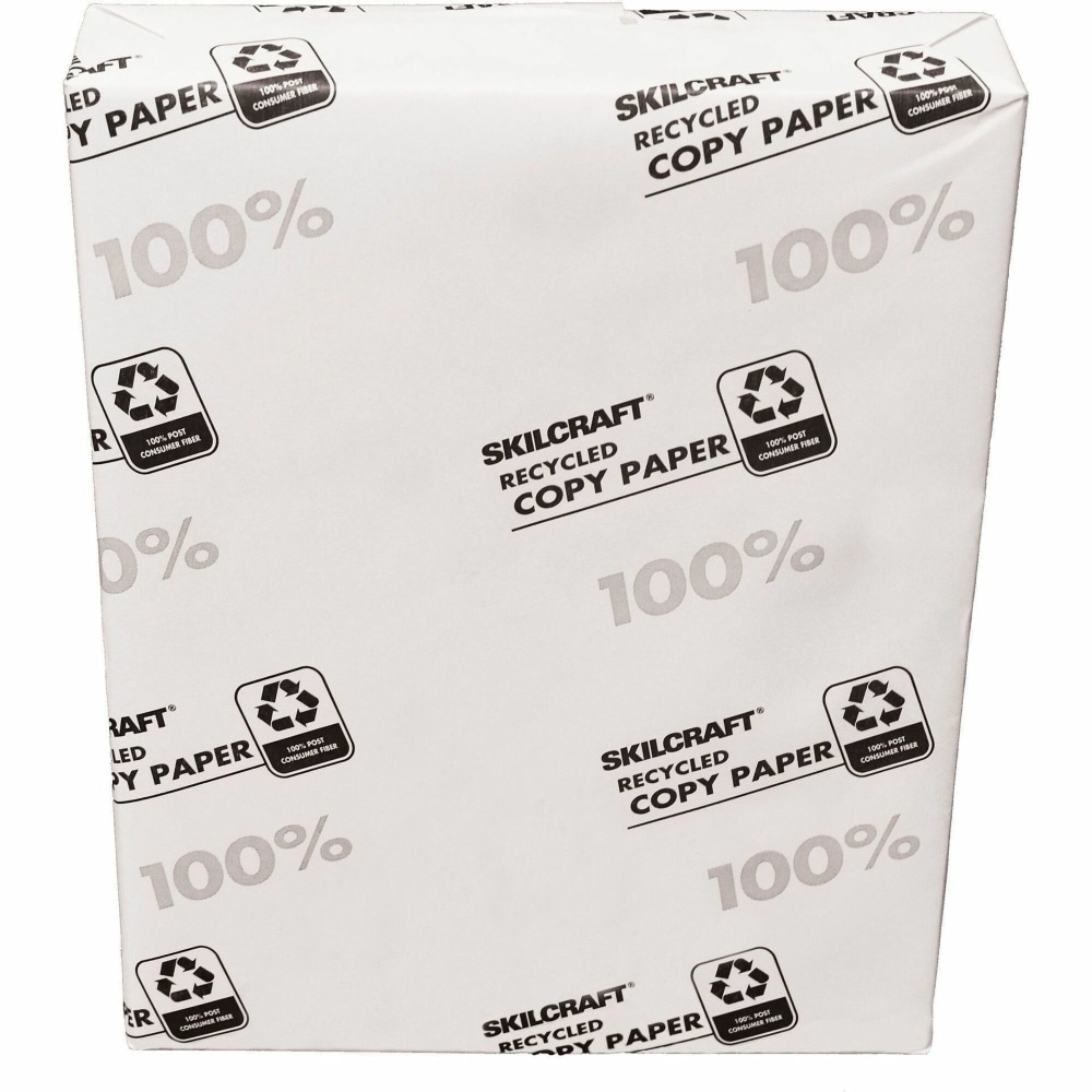 Skilcraft Convenience Pack Copy Paper, Letter, 8 1/2in X 11in, 20 Lb Basis Weight, White, 500 Sheets Per Ream, 3 / Box, 7111300 MPN:7111300