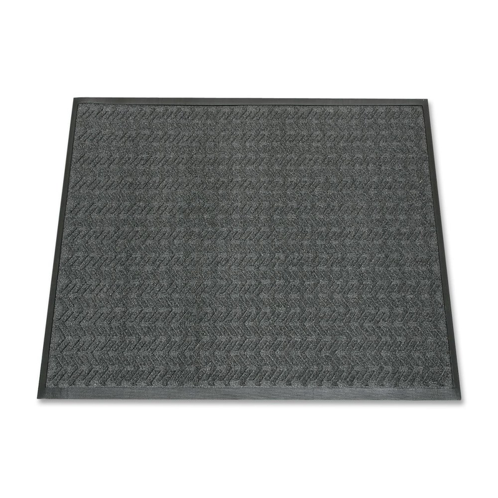 SKILCRAFT 7220-01-582-6224 Scraper/Wiper Entry Mat - Floor - 60in Length x 36in Width x 0.37in Thickness - Vinyl - Gray MPN:NSN5826224