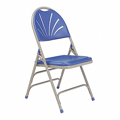 Folding Chair Plastic Blue/Gray PK4 MPN:1105